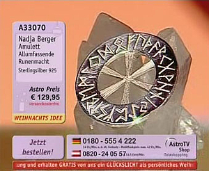 das machtvolle Hagalaz Runenamulett ist ein exklusives Design der TV bekannten Runenmeisterin Nadja Berger