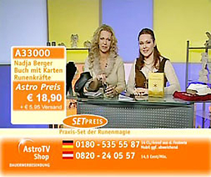 Die Runenmeisterin und Autorin Nadja Berger stellt die Runen erstmals im Astro TV Shop vor