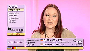 die Mediale Beraterin Nadja Berger live im Astro TV Shop